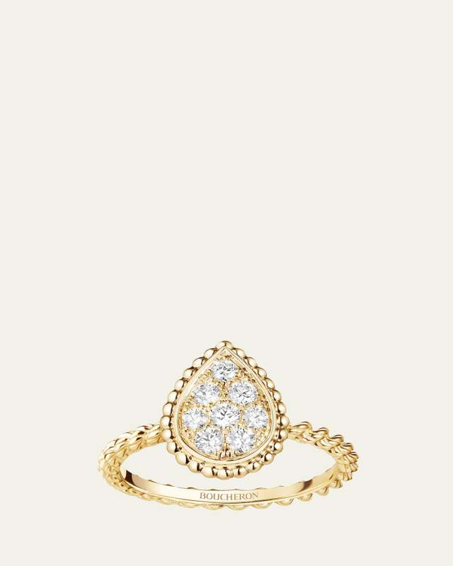 Serpent Boheme S Motif Ring with Diamonds